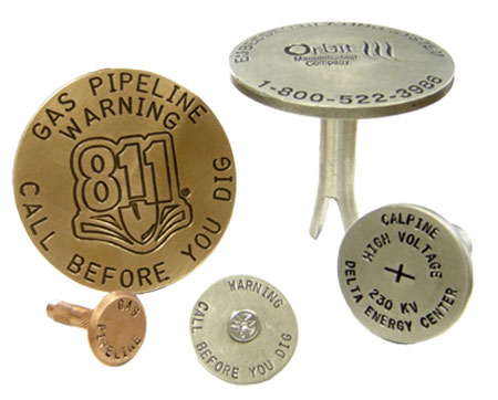 Protect your buried facilities from damage. Use Berntsen Utility markers for identification of underground utilities